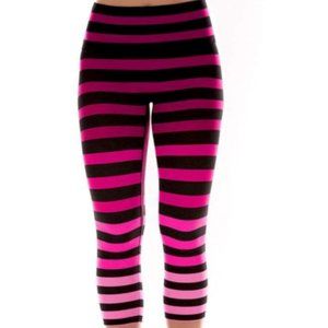 K-DEER KDEER Capri in Laura Stripe Pink Legging Size M